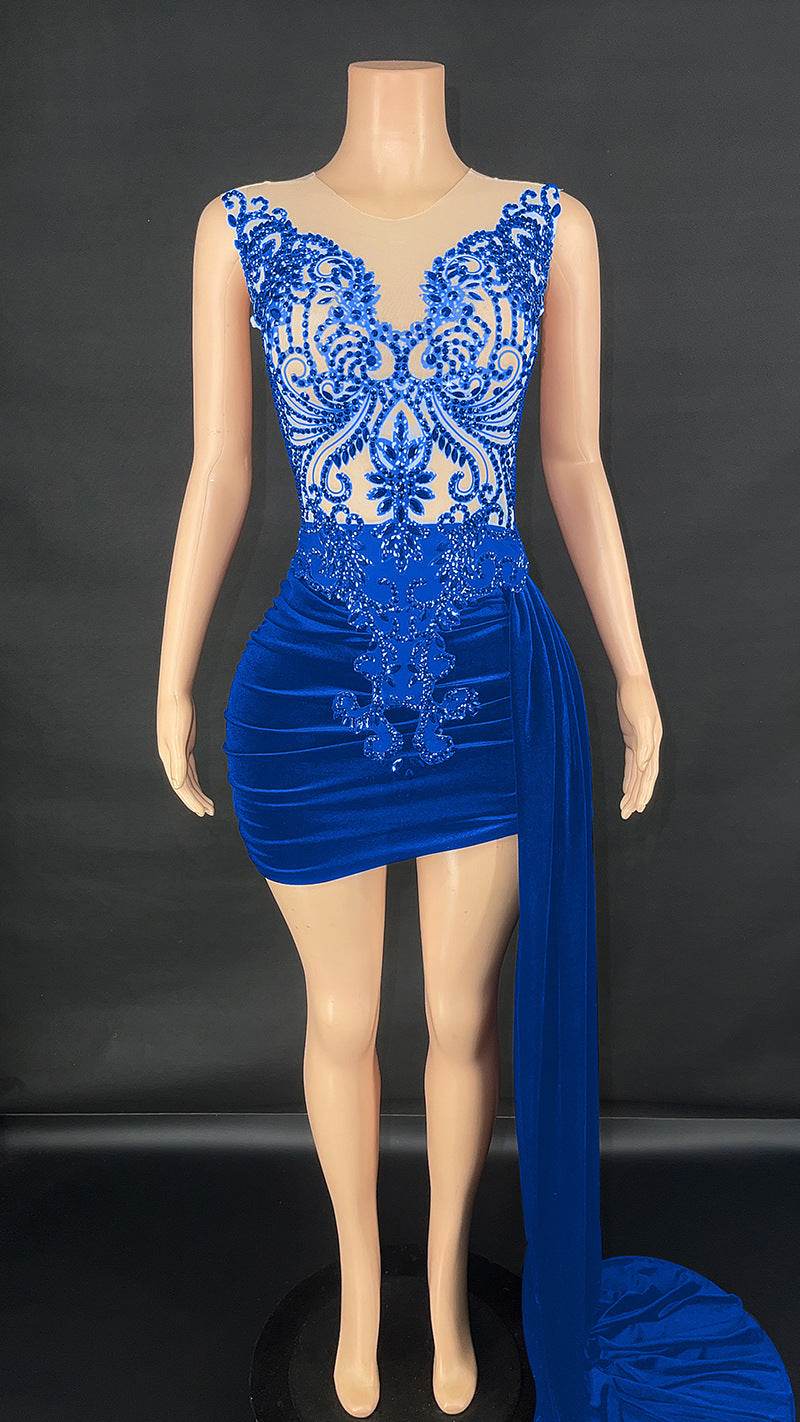 Summer Luxury Evening Dress - Elegant A-Line Cocktail Dress for Women - Buy Center