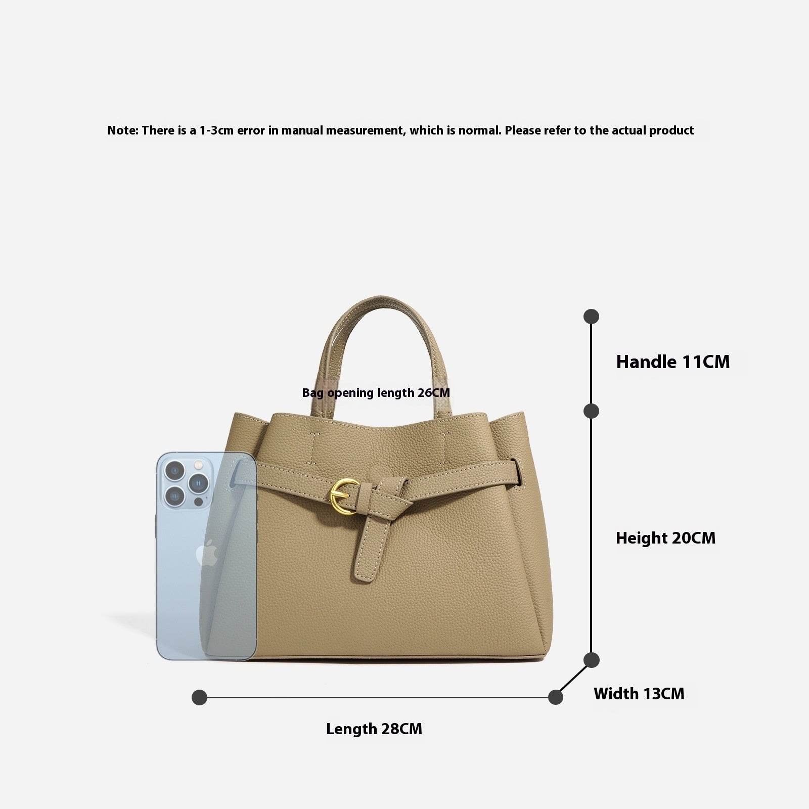 Tuscan Authentic Leather Mummy Bag - Premium First Layer Cowhide Design - Buy Center