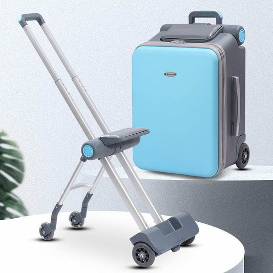 Multifunctional Children's Trolley Case - 20-Inch Stylish Yellow Luggage - Buy Center