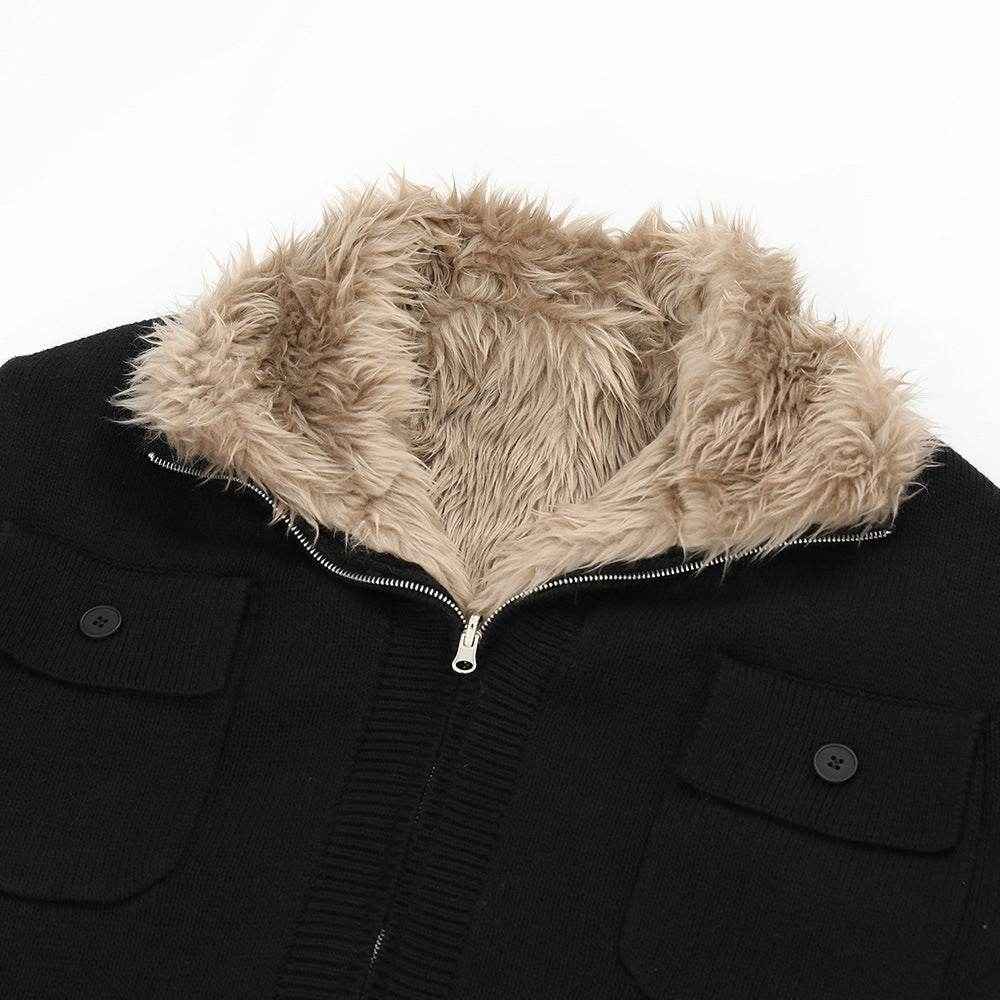 Retro Mountain Carving Warm Stand Collar Coat - Stylish & Comfortable Fit