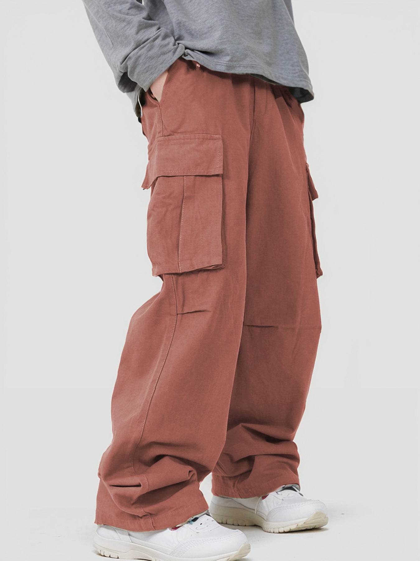 BuyCenter Three-Dimensional Pocket Overalls - Casual Lace-Up Pants 2025 - Buy Center