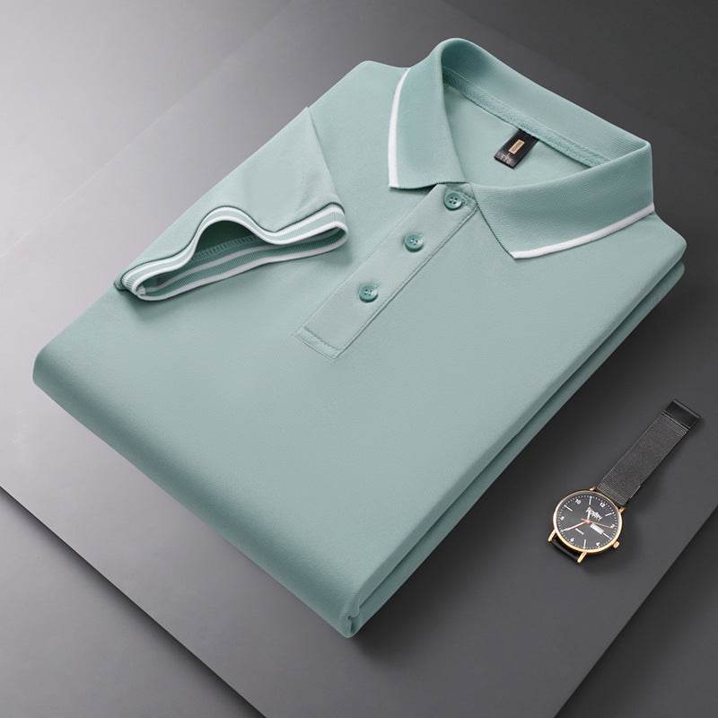 Men's Solid Polo Shirt - Short Sleeve Cotton T-Shirt in Vibrant Colors - Buy Center