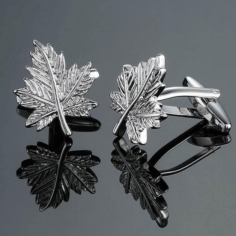 Grass Rose Gold & Silver Cufflinks - Premium Stylish Accessory for Anyone - Buy Center