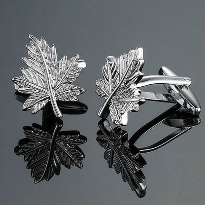 Grass Rose Gold & Silver Cufflinks - Premium Stylish Accessory for Anyone - Buy Center