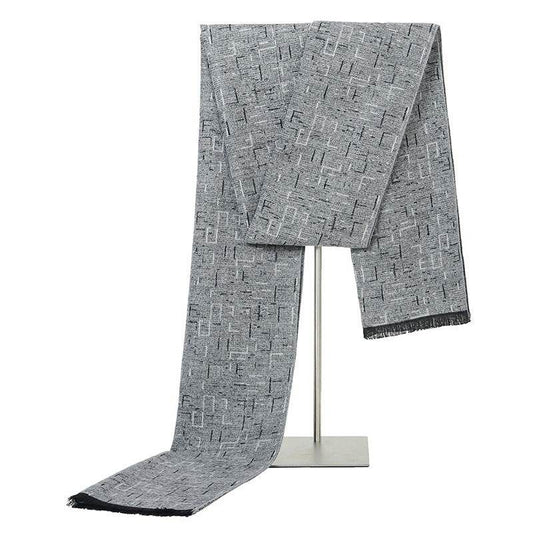 Stylish Men's Brushed Scarf - Trendy Autumn Winter Fashion Accessory - Buy Center