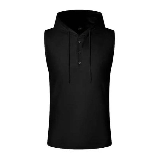 Summer Men's Solid Color Vest - Lightweight Cotton Blend for Sports - Buy Center
