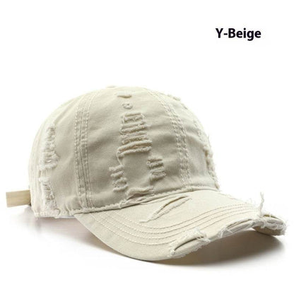 Retro Pure Color Washed Baseball Cap - Stylish UV Protection & Comfort - Buy Center