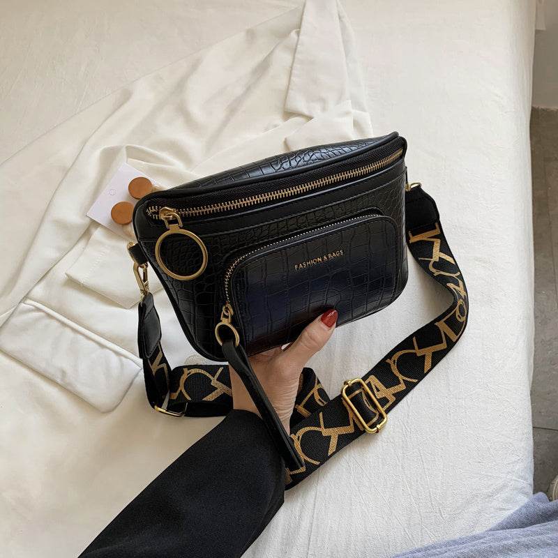 Trendy Chest Bag for Students - Stylish PU Crossbody Shoulder Bag - Buy Center
