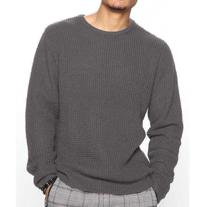 Casual Men's Long Sleeve Crew Neck Top - Loose Fit & Modern Style - Buy Center