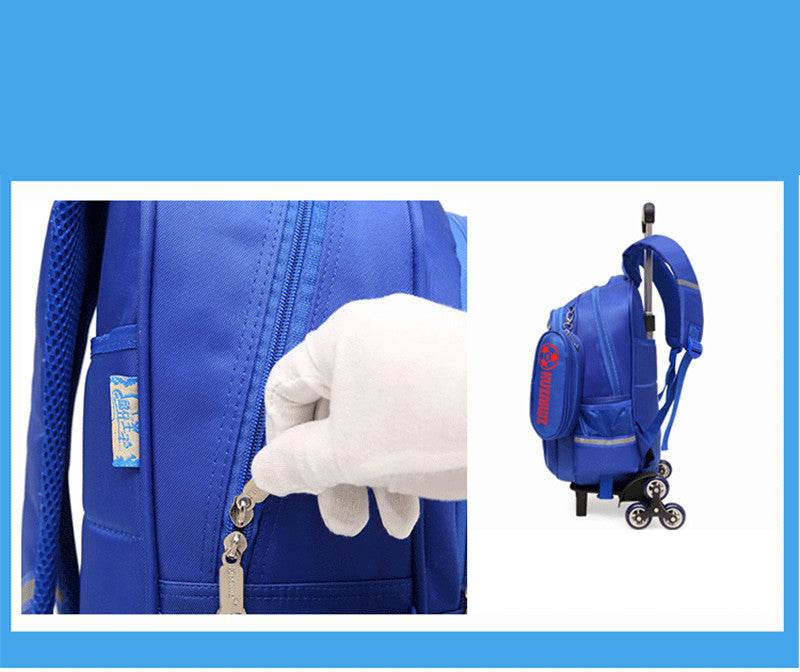 Dual-Purpose Stair Climbing Drag Bag for Students - Stylish & Durable - Buy Center