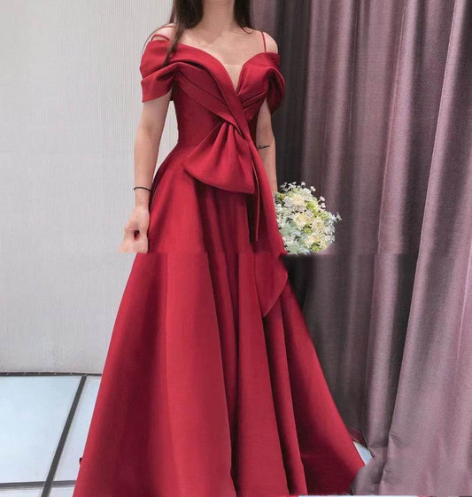 Buycenter Off-Shoulder Evening Dress - Stylish Engagement Dress for Women - Buy Center