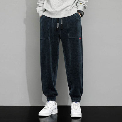 Men's Plus-Size Corduroy Casual Pants - Loose Wide Leg for Autumn Style - Buy Center