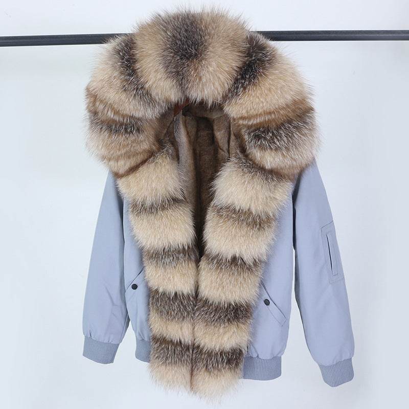 Buycenter Women's Detachable Fur Collar Coat - Stylish and Casual Design - Buy Center