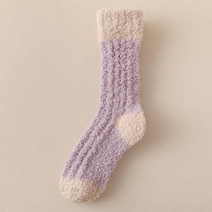 Coral Fleece Women's Thermal Socks - Thick Mid-Calf Cozy Footwear - Buy Center