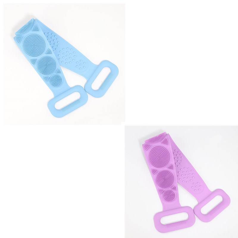 Premium Bath Towel Silicone Rubbing Back Towel - Double-Sided Comfort - Buy Center