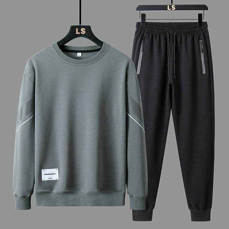 Men's Round Neck Sweater Pants Set - Casual Stylish Comfort Outfit