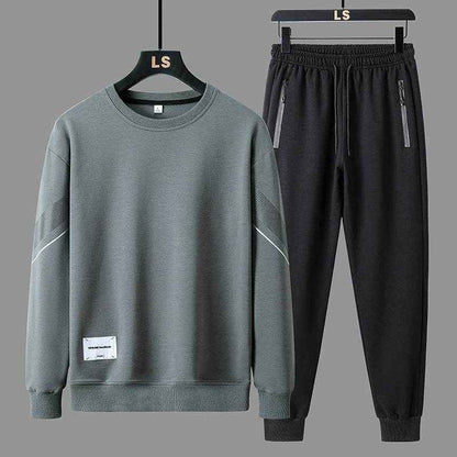 Men's Round Neck Sweater Pants Set - Casual Stylish Comfort Outfit