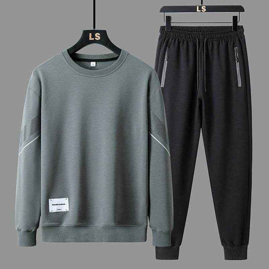 Men's Round Neck Sweater Pants Set - Casual Stylish Comfort Outfit
