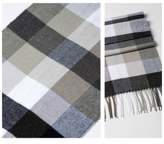 Stylish Men's Plaid Scarf - Premium Imitation Cashmere, 2025 Trendy Design - Buy Center