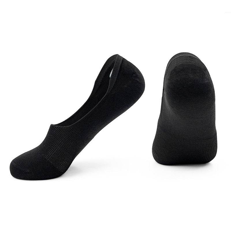 Women's Cotton Invisible Boat Socks - 5 Pairs Non-Slip Summer Style - Buy Center