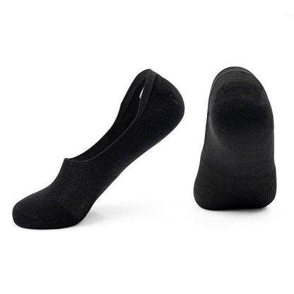 Women's Cotton Invisible Boat Socks - 5 Pairs Non-Slip Summer Style - Buy Center