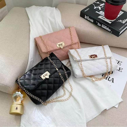 All-Match Diamond Chain Shoulder Bag - Stylish Crossbody for Modern Women - Buy Center
