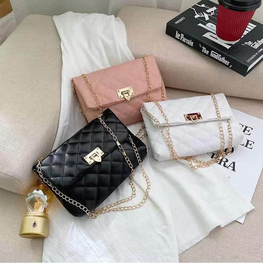 All-Match Diamond Chain Shoulder Bag - Stylish Crossbody for Modern Women - Buy Center