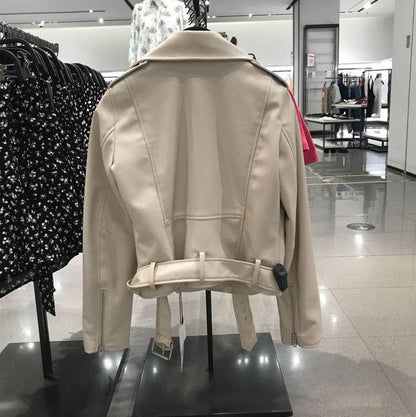 Buycenter Faux Leather Biker Jacket - Stylish Fashion for Every Occasion - Buy Center