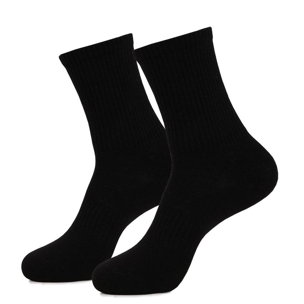 Mid-Calf Combed Cotton Sports Socks - Breathable & Sweat-Absorbent - Buy Center