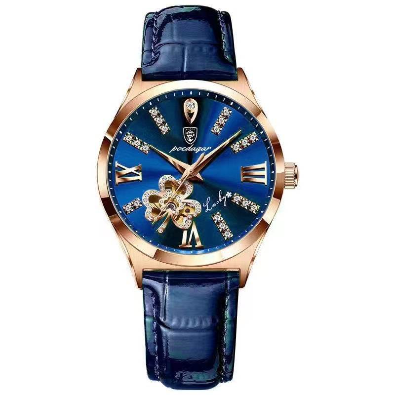 Waterproof Ladies Calendar Watch - Korean Rose Gold, Stylish 2025 - Buy Center