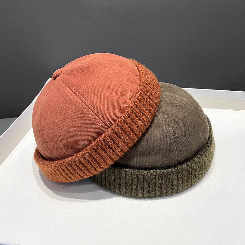 Stylish Autumn & Winter Velvet Beret Hat - Deerskin Crown Design - Buy Center