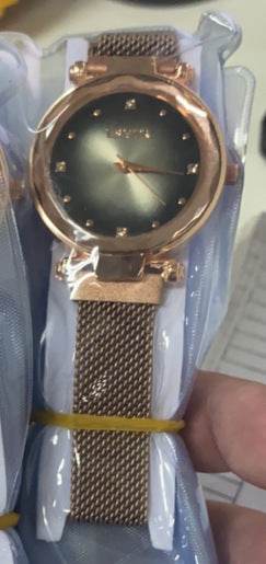 Women's Starry Quartz Watch - Sleek 8mm Lazy Magnet Strap, Stylish Design - Buy Center