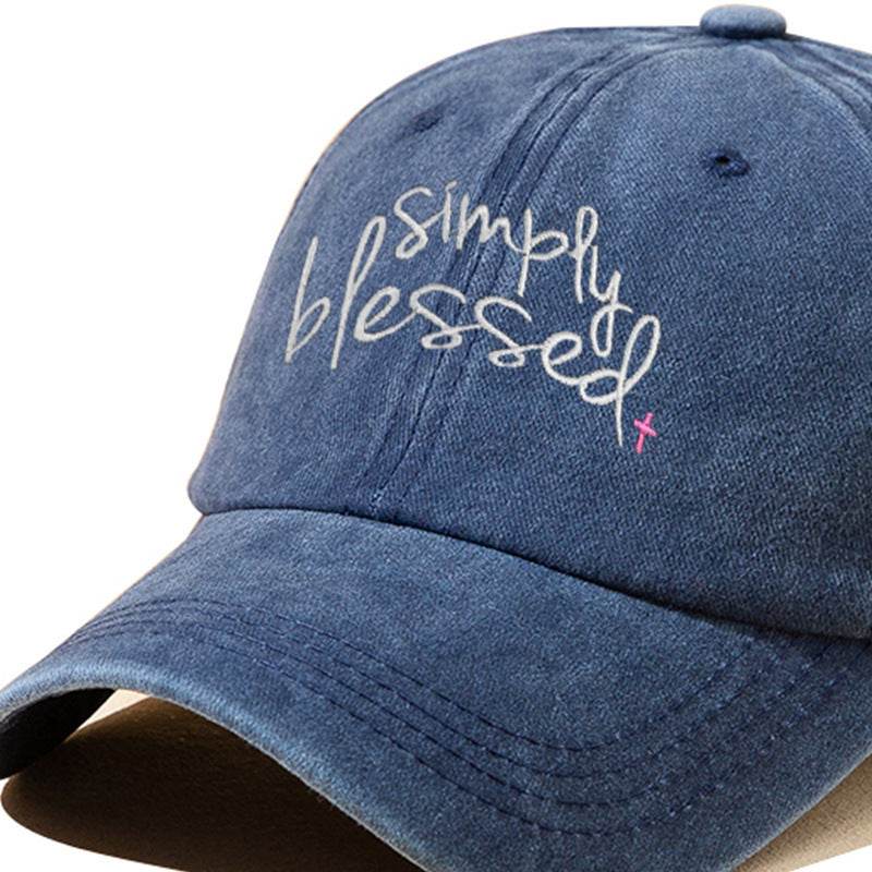 Simply Blessed Wide Brim Cap - Stylish Sunshade Accessory for Women - Buy Center