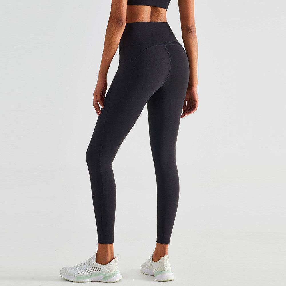 Buycenter High Waisted Yoga Pants for Women - Peach Lift, Black/Blue Options - Buy Center