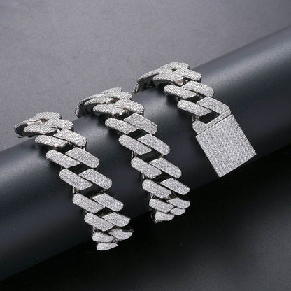 Full Zircon Hip Hop Necklace - Stylish Copper & Gold Plated Men’s Jewelry - Buy Center