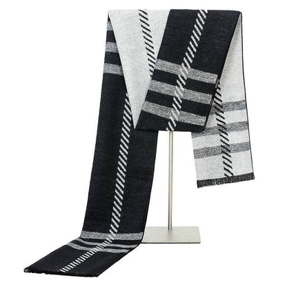 Men's Fashion Simple Brushed Warm Scarf - Premium Stylish Accessory 2025 - Buy Center