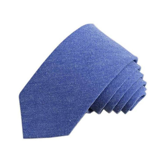 Casual Cotton and Linen Men's Narrow Tie - Stylish 6cm for Any Occasion - Buy Center