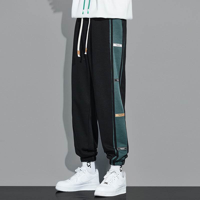 Men's Plus Velvet Sports Footpants - Loose Nine Point Harem Style - Buy Center