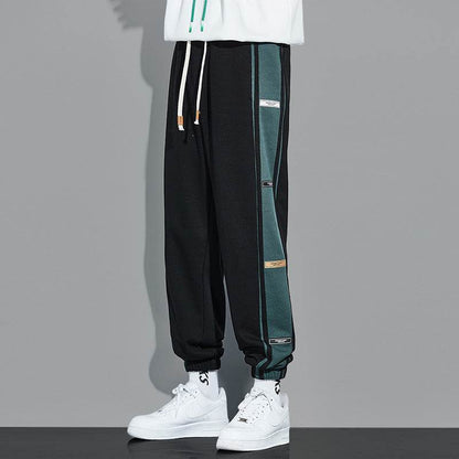 Men's Plus Velvet Sports Footpants - Loose Nine Point Harem Style - Buy Center