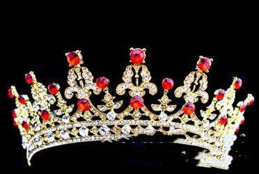 Elegant Gold & White Bridal Crown - Queen Headdress for Modern Brides - Buy Center