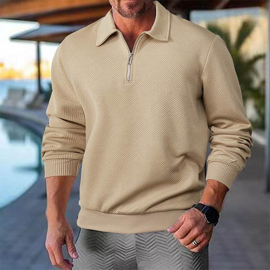 Buycenter Men's Loose-Fitting Pullover - Casual Long Sleeve Top - Buy Center