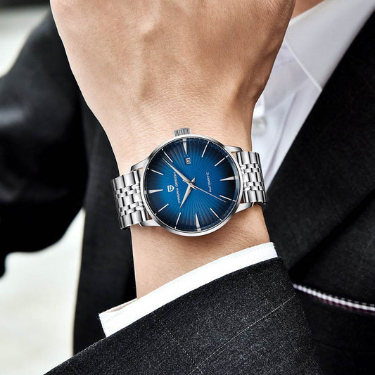 Buycenter Men's Mechanical Watch - 30M Waterproof & Stylish Steel Band - Buy Center