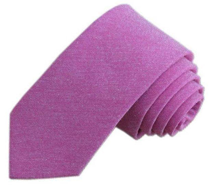 Casual Cotton and Linen Men's Narrow Tie - Stylish 6cm for Any Occasion - Buy Center