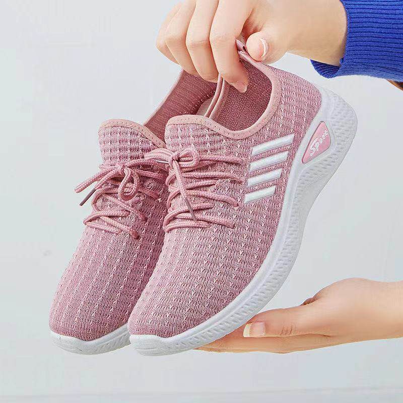 Buycenter Women's Casual Low-top Sneakers - Soft Sole, Flat Heel Shoes - Buy Center