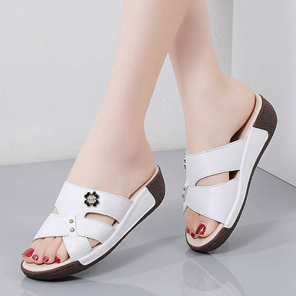 Women's Outdoor Slippers - Korean Design for Seniors with Cozy Comfort - Buy Center