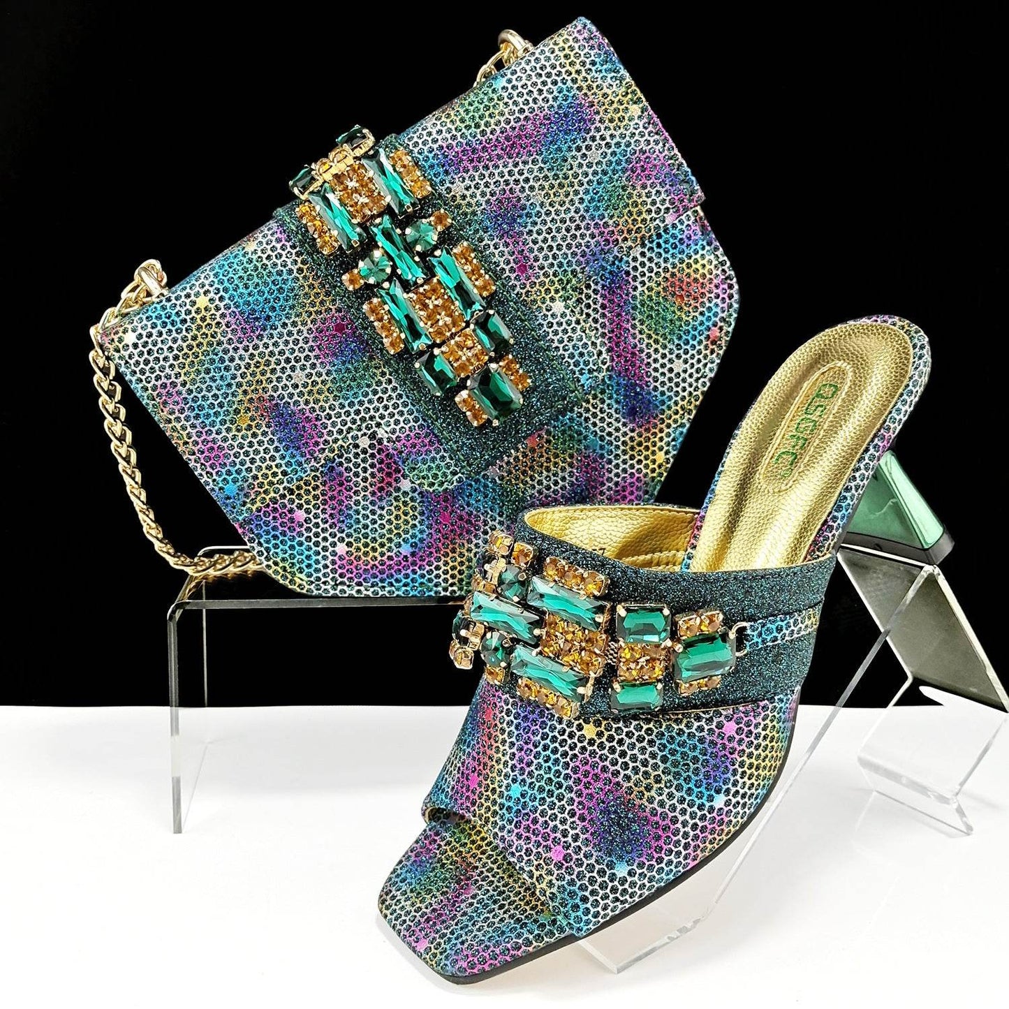 Women's Camouflage High Heel Slippers & Bag Set - Stylish & Casual 2025 - Buy Center