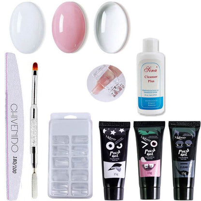 Nail Art Solid Extension Glue Set - Multi-Purpose & 4 Color Options - Buy Center