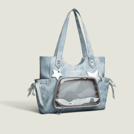 Buycenter Transparent Japanese Tote Bag - Trendy Women’s Crossbody Style - Buy Center