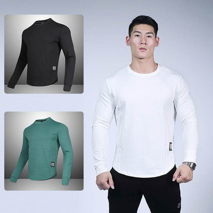 Outdoor Crew Neck T-Shirt Sweater - Quick-Drying Casual Sports Top - Buy Center