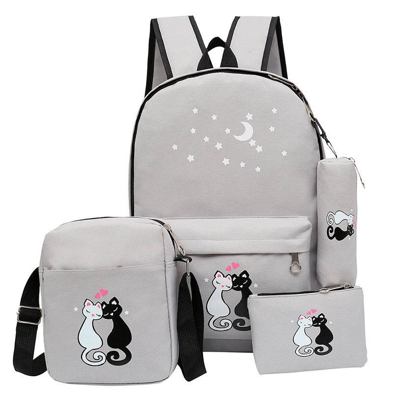Stylish Children's Cartoon Canvas Bag - Durable & Waterproof for Girls - Buy Center